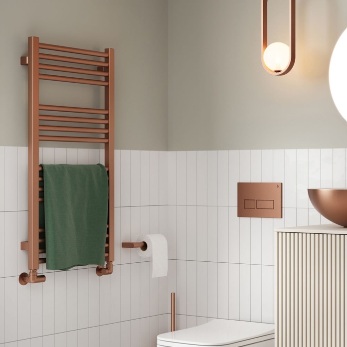 Bronze bathroom online radiator